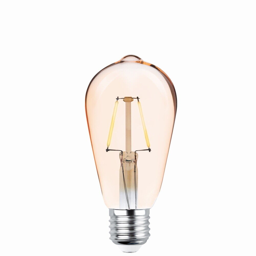 Forever Light LED Birne Filament E27 4W ~ 35W 230V 2200K 400Lm Warmweiß COG Gold