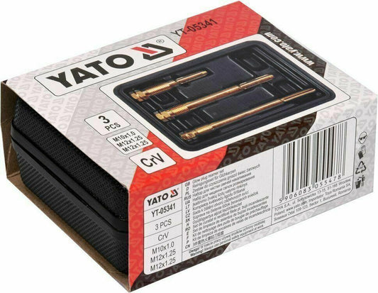 Yato yt-05341 glow plug thread repair set tool set cleaning m10 m12