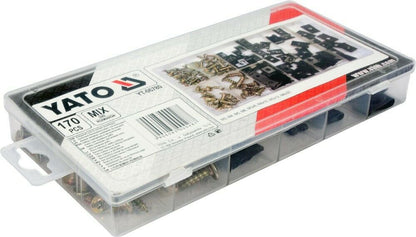 Yato yt-06780 body muttern tin tart sheet metal screws set 170 parts