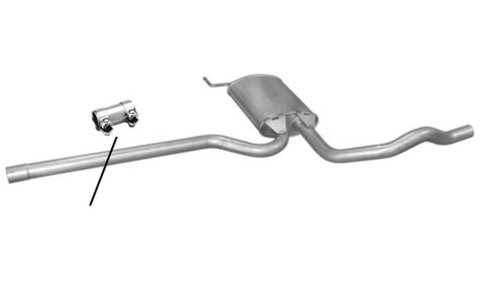 Asmet Mitteltopf Auspuff Mittelschalldämpfer VW Passat 3B 1,9TDI 90PS +Variant