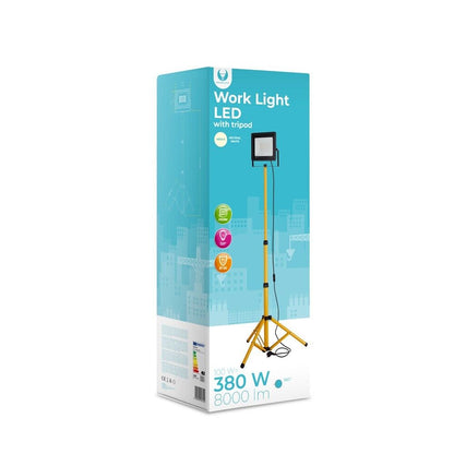 100W LED Außen-Bau-Strahler-Lampe Stativ IP66 Baustellen-Fluter 8000lm 4500K
