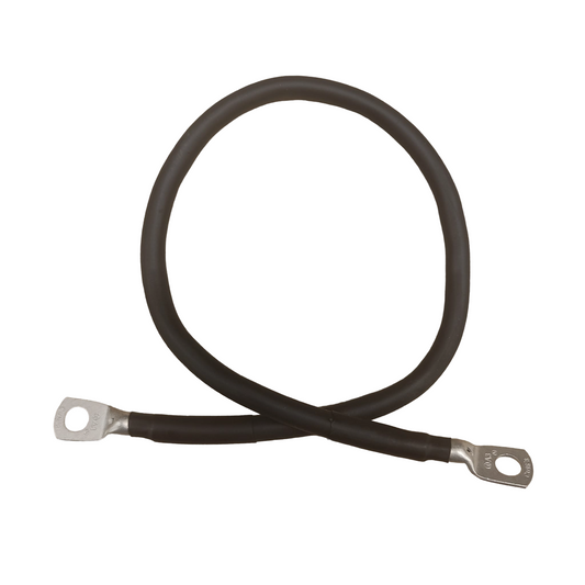 Massekabel 40cm 16mm² M8 Kupfer Masse Strom Minuspol Leitung Schwarz schraubbar