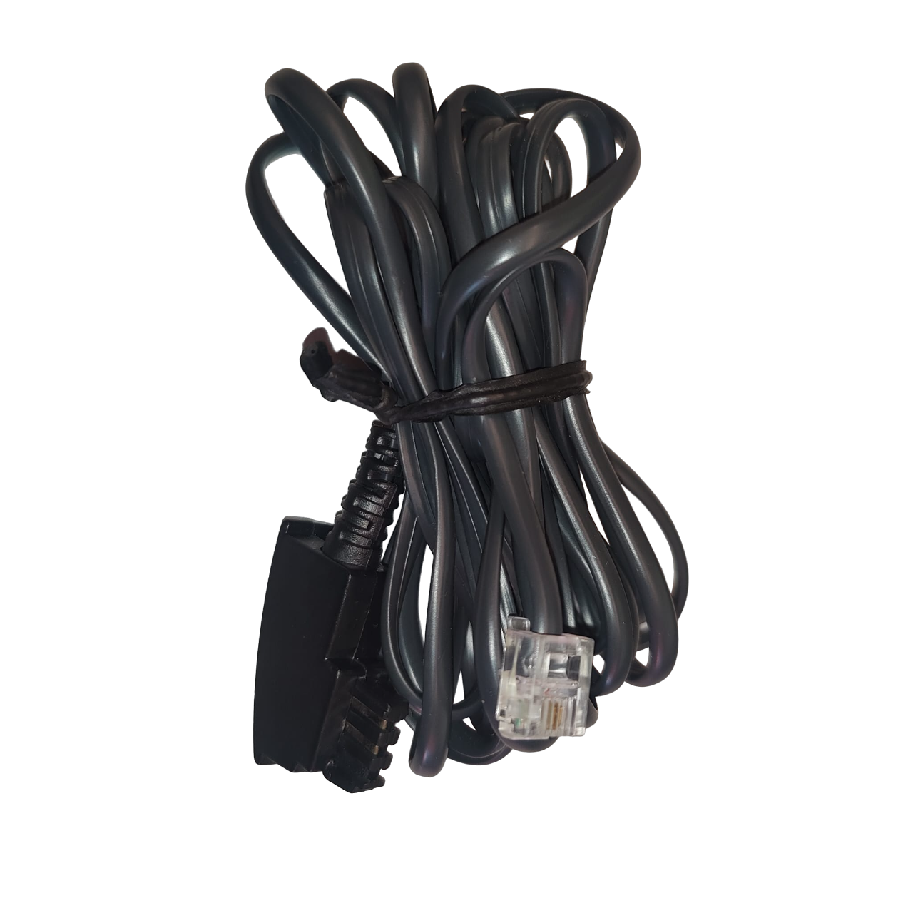 TAE Festnetz Anschlußkabel Kabel TAE-F Stecker Westernstecker 6P4C 3m Schwarz