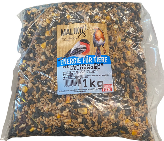 Vogelfutter Futtermischung Körnermischung Wildvogel-Futter Saatenmischung 1kg