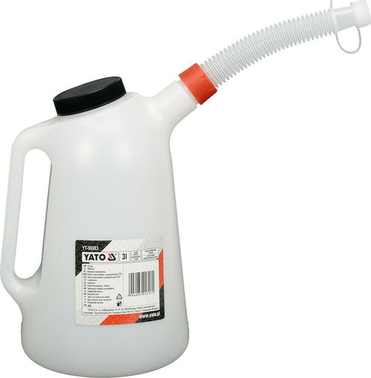 Yato YT-06983 Ölkanne 3 Liter Messkanne Ölfüllkanne Betriebsflüssigkeiten Kanne