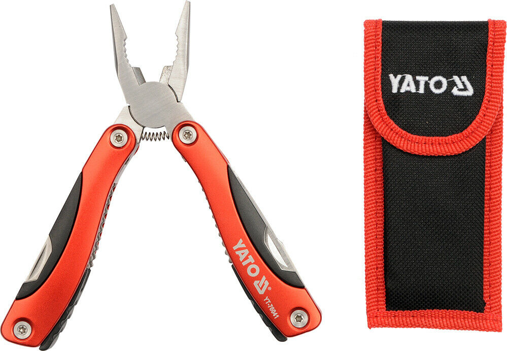 Yato YT-76041 Multifunktionwerkzeug faltbar Taschenmesser Messer Zange Säge - Flex-Autoteile