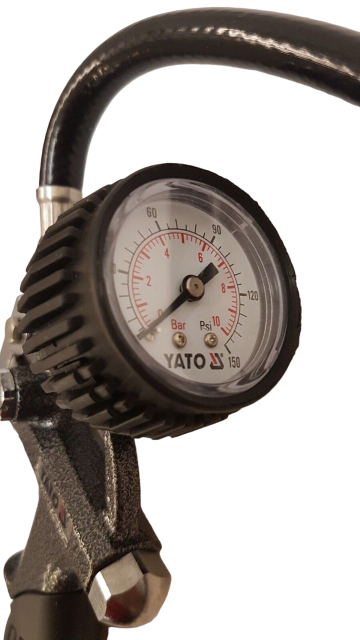 Yato YT-23701 Reifenfüllmeßgerät Druckluft 10bar Kompressor Zubehör Luftprüfer