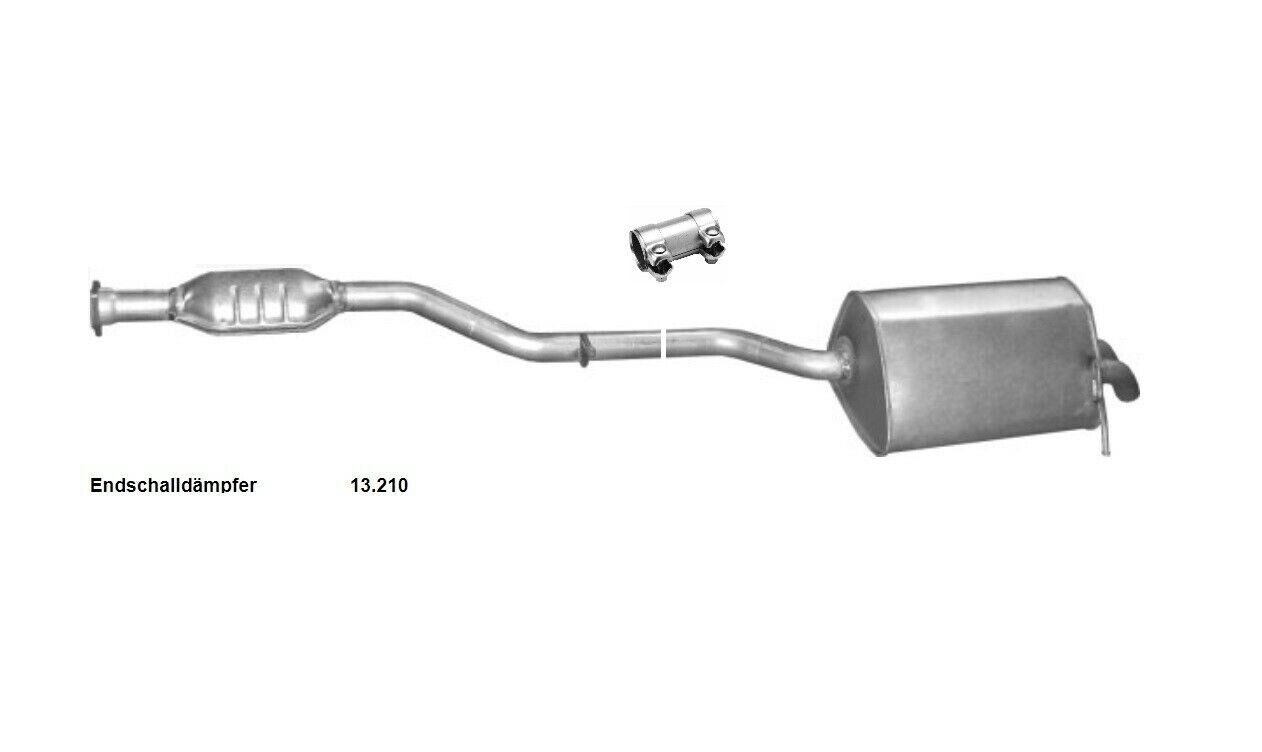 Final absorber +middle silencer for Mercedes C-Class W203 S203 C180 C200