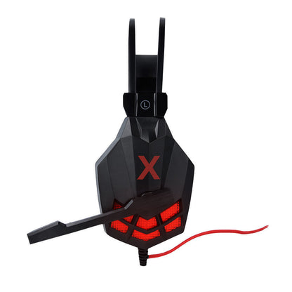 Gaming Headset Kopfhörer mit Mikrofon 3.5mm USB Stereo LED Licht PS4 PC Xbox One