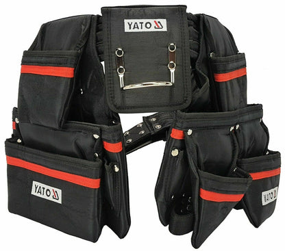 Yato YT-7400 Werkzeuggürtel Gürteltasche 21 Taschen Hammerhalter Werkzeughalter