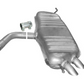 Final silencer Endpuff exhaust at the rear for VW Golf V 2.0 SDI 2004-2008 75PS