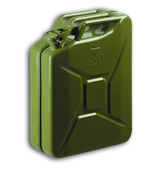 20l Kanister Blechkanister Reservekanister Metallkanister Kraftstoffbehälter Farbe grün