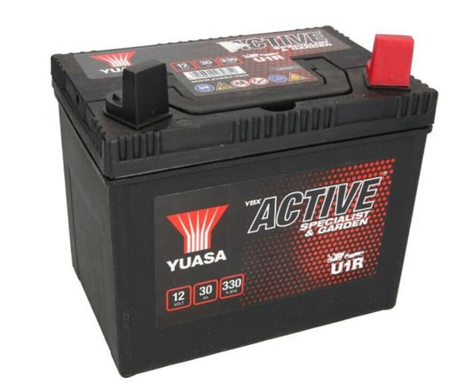 YUASA Specialist Garden YBX U1R Starterbatterie 12V 30Ah Rasentraktor KitCars