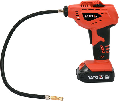YATO  YT-82894 Akku Handkompressor Luftpumpe Reifen 18V 200mAh Kompressor