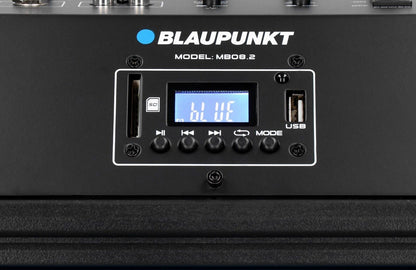 Blaupunkt Akku Partybox Karaoke 600W tragbar Lautsprecher Box Mikrofon Bluetooth