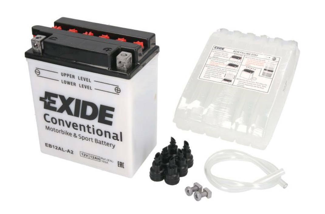 Exide EB12AL-A2 Motorradbatterie Batterie 160A 12Ah für Aprilia BMW Honda Yamaha - Flex-Autoteile
