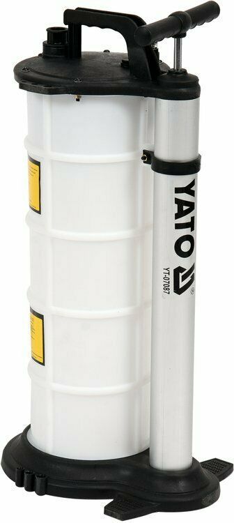YATO Ölabsauggerät Ölabsaugpumpe 9L Umfüllpumpe Handpumpe Motor Öl Getriebeöl
