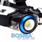 Bosma LED 500lm Akku Stirnlampe Outdoor Fahrrad Wandern Survival Licht Kopflampe
