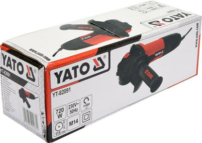YATO YT-82091 Winkelschleifer 720W Flex 115mm Trennschleifer Metalltrenner 11500
