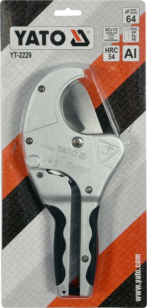 Yato YT-2229 pipe cutter pipe cutter plastic max.ø 64mm aluminum & stainless steel