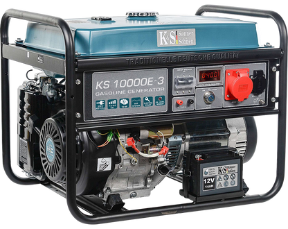 Notstromaggregat KS10000E3 Stromerzeuger Generator Benzin 8KW 230V 400V 16A