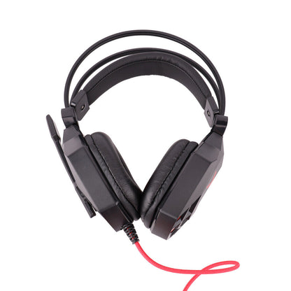 Gaming Headset Kopfhörer mit Mikrofon 3.5mm USB Stereo LED Licht PS4 PC Xbox One