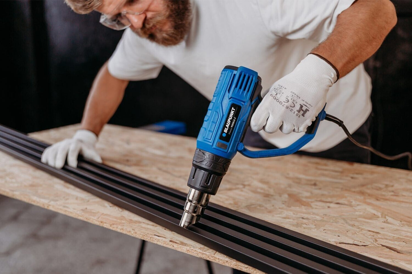 Blaupunkt HG5010 Heißluftfön Set Koffer Heissluftpistole 2kW 2000W 60-600°C