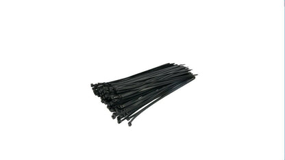 100 Stück Kabelbinder Schwarz 7,6 x 450mm Kunststoff Strapsband Zurrband max50kg