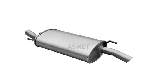 Asmet Auspuff Endschalldämpfer Endtopf FORD Fiesta 1.25 1.3 95-02 Mazda 121 III