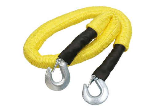 Mobbing car safety tow rope elastic 1.5-4m to 1450kg breakdown aid yellow