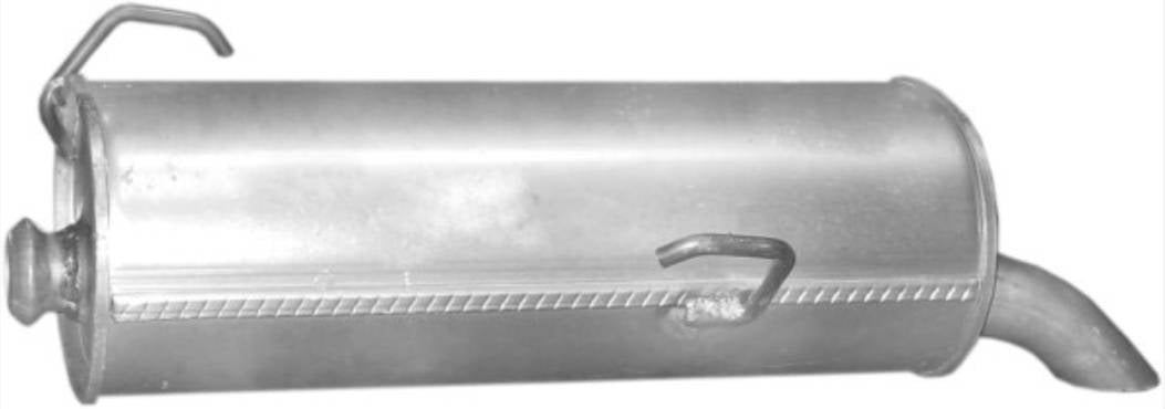 Field silencer Endpuff exhaust rear Peugeot 206 1.4 HDI 68PS 50KW