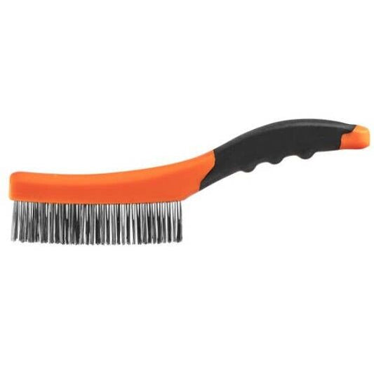 NEO TOOLS 39-050 Drahtbürste aus Edelstahl 4x16 Reihen Kunststoffgriff Rostlöser