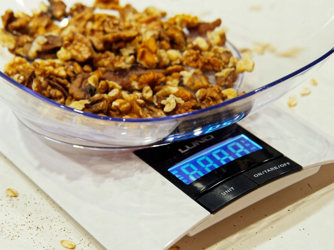 Lund Küchenwaage mit Schüssel Backen Kochen Essen Diät max 3kg Sehr präzise 1g