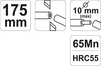 YATO YT-2268 Abisolierzange 175mm Abisolierer Kabelzange