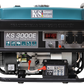 KS3000E Emergency power unit power generator power generator 7PS gasoline 3KW 2x 230V