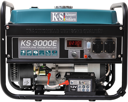 KS3000E Notstromaggregat Stromgenerator Stromerzeuger 7PS Benzin 3KW 2x 230V