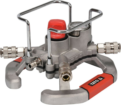 Yato transportabler 4 Fach 16 Bar Druckluftverteiler Druckluftverteilungsregler - Flex-Autoteile