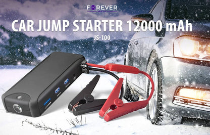 KFZ Batterie Starter JS-100 Power Bank USB Ladegerät 12000mAh Autobatterie Lader