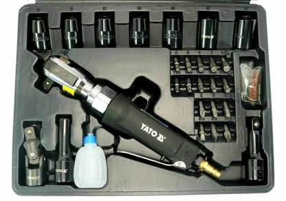 Yato YT-0982 Druckluft Ratschenschrauber Set 29tlg Steckschlüssel Ratsche 1/2“