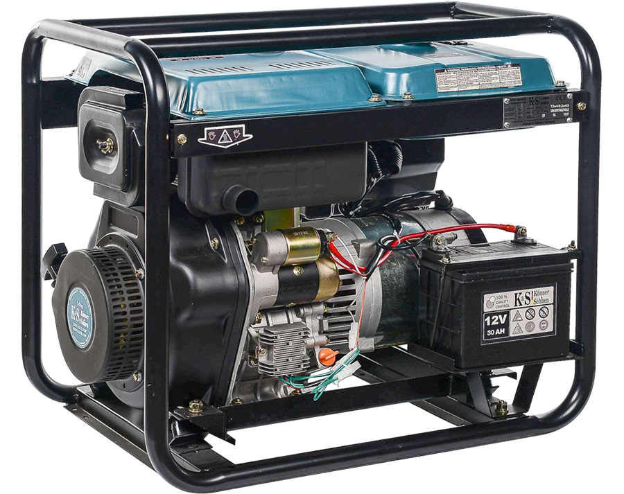K&S Notstromaggregat 230V 400V Diesel Stromgenerator Notstromerzeuger 6.5kW ATS