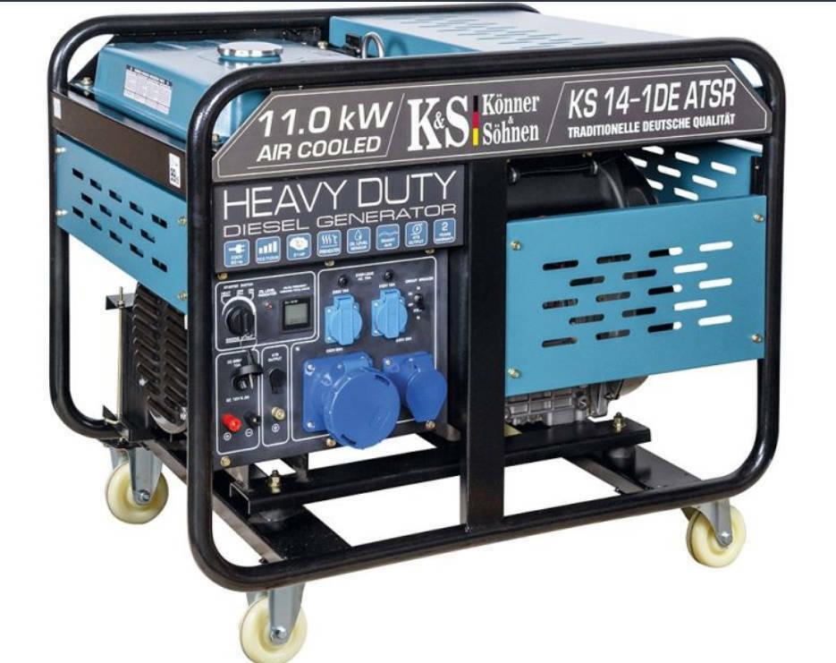 K&S Notstromaggregat 230V 63A Diesel Stromgenerator Notstromerzeuger 11kW ATS