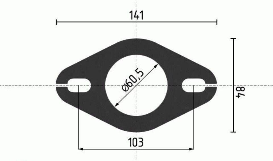 Auspuff Rep. Verbinder Muffe Überwurf Flansch Adapter Ø 60,5mm für Ford VW Fiat