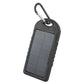 Solar Reise Ladegerät Ladekabel Power Bank Micro USB 500mA schwarz