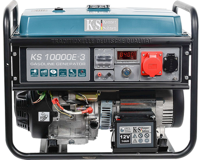 Notstromaggregat KS10000E3 Stromerzeuger Generator Benzin 8KW 230V 400V 16A