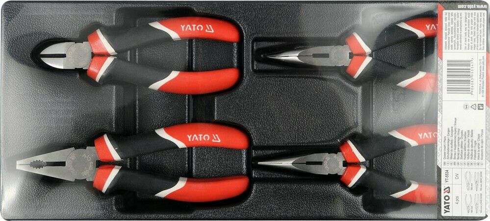 Yato yt-5534 pliers set 4-set drawer insert tool suitcase insert 160mm