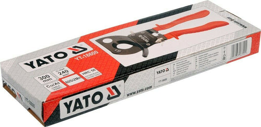 Yato YT-18600 Ratschen Kabelschere für Kupfer & Aluleiter max. Ø 17,5mm = 240mm² - Flex-Autoteile