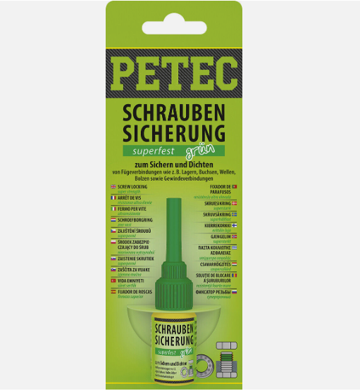 PETEC 93005 Schraubensicherung Schraubenkleber Klebstoff superfest grün 5g