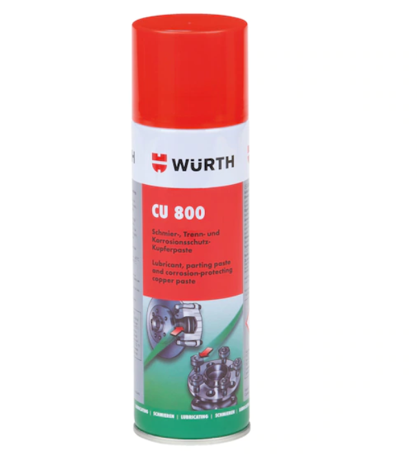 Würth CU-800 300ml Kupferspray Kupferfett Schmiermittel hitzebeständig Spühdose