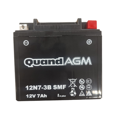 Motorradbatterie 12N7-3B AGM Quand Motorrad 90A 7Ah für Yamaha SR XQ YP Hyosung