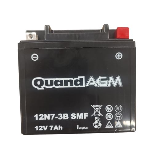 Motorradbatterie 12N7-3B AGM Quand Motorrad 90A 7Ah für Yamaha SR XQ YP Hyosung